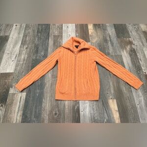 Philosophy Dane Lewis Sweater Cashmere Cardigan Womens Size Small Orange/peach